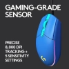 Logitech G203 Kablolu Gaming Mouse + Pad Mavi