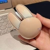 Lomiluskr Sevimli Tavşan 2.4G Kablosuz Sessiz Mouse - Bej Tavşan