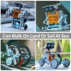 Lucky Doug 12si 1 arada STEM Güneş Robotu Gri