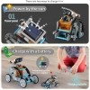 Lucky Doug 12si 1 arada STEM Güneş Robotu Gri
