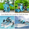 Lucky Doug 12si 1 arada STEM Güneş Robotu Mavi