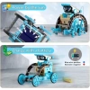 Lucky Doug 12si 1 arada STEM Güneş Robotu Mavi
