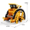 Lucky Doug 12si 1 arada STEM Güneş Robotu Sarı
