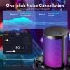 MAONO USB RGB Işıklı Kondenser Oyun Mikrofonu Black