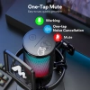 MAONO USB RGB Işıklı Kondenser Oyun Mikrofonu Black