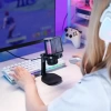 MAONO USB RGB Işıklı Kondenser Oyun Mikrofonu Black