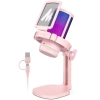 MAONO USB RGB Işıklı Kondenser Oyun Mikrofonu Pink
