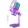 MAONO USB RGB Işıklı Kondenser Oyun Mikrofonu Purple