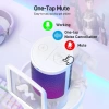 MAONO USB RGB Işıklı Kondenser Oyun Mikrofonu White