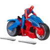 Marvel Motosikletli Spider Man Aksiyon Figürü