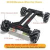 Mecanum Tekerlek 4wd Metal Robot araba Şasi  Öğrenme Kiti