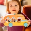 Melissa & Doug GO 3 Diskli Ahşap Roll & Ride Otobüs