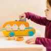 Melissa & Doug GO 3 Diskli Ahşap Roll & Ride Otobüs