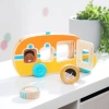 Melissa & Doug GO 3 Diskli Ahşap Roll & Ride Otobüs