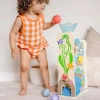 Melissa & Doug Rollables Ahşap Okyanus Kaydırağı (5 Parça) PB&J Sensory Toy