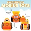 Mobius İnşaat Araç Seti Oyuncak Kamyonlar 3+Yaş Orange & Yellow With Accessories