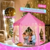 Monobeach Prenses Çadırı 03 Pink Tent with Large Star Lights