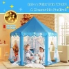 Monobeach Prenses Çadırı 04 Blue Tent with Little Star Lights