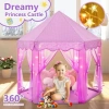 Monobeach Prenses Çadırı 05 Purple Tent with Little Star Lights