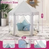 Monobeach Prenses Çadırı 06 Grey Tent with Little Star Lights