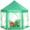 Monobeach Prenses Çadırı 12 Green Tent with Little Star Lights