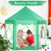 Monobeach Prenses Çadırı 12 Green Tent with Little Star Lights