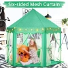 Monobeach Prenses Çadırı 12 Green Tent with Little Star Lights