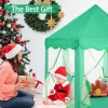 Monobeach Prenses Çadırı 12 Green Tent with Little Star Lights