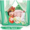 Monobeach Prenses Çadırı 12 Green Tent with Little Star Lights
