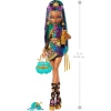 Monster High File Tişörtlü ve Kargo Pantolonlu Lagoona Mavi Bebek