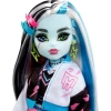 Monster High Mavi ve Siyah Çizgili Saçlı Frankie Stein Bebeği