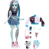 Monster High Mavi ve Siyah Çizgili Saçlı Frankie Stein Bebeği
