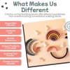 Montessori Toys 3ü 1 Arada Gökkuşağı İstifleyici Oyuncak