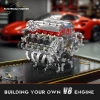 Mould King 10219 V8 Kendi Süper Araba Model Motorunuzu Yapın - 2718 Parça