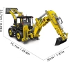 Mould King 17036 Ekskavatör ve Buldozer 2si 1 Arada, İnşaat - 2239 Parça