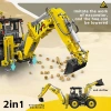 Mould King 17036 Ekskavatör ve Buldozer 2si 1 Arada, İnşaat - 2239 Parça