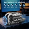 Mould King Mini V8 Çift Turbo Motor Model Kiti, Yapı Blokları - 2899+ Parça