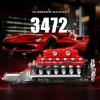Mould King V12 Motor - Pil ve Motorlu MOC Mühendislik Model Kiti  - 3472 Parça