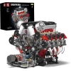 Mould King V8 Motor Yapı Blokları Setleri, Çalışan Motor Model Kiti - 2718 Parça
