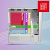 MSI MPG Gungnir 300R AirFlow ARGB White USB 3.2 ATX Mid Tower Kasa MPG GUNGNIR 300R AIRFLOW WHITE