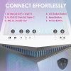 MSI MPG Gungnir 300R AirFlow ARGB White USB 3.2 ATX Mid Tower Kasa MPG GUNGNIR 300R AIRFLOW WHITE