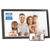 Nethgrow Büyük Dijital Resim Çerçevesi 21.5 Inc 32GB 1920x1080 Ips Ekran - Ahşap