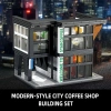 NEWABWN Işıklı Modern Kafe Dükkanı İnşaat Yapı Oyuncağı - 581 Parça