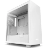 NZXT CM-H71FB-01 ATX Hızlı Çıkarılan Temperli Cam Yan Panel Mid Tower PC Oyun Kasası Non RGB Fans H7 Beyaz