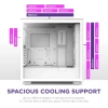 NZXT CM-H71FB-01 ATX Hızlı Çıkarılan Temperli Cam Yan Panel Mid Tower PC Oyun Kasası RGB Fans H7 Flow Beyaz