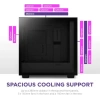 NZXT CM-H71FB-01 ATX Hızlı Çıkarılan Temperli Cam Yan Panel Mid Tower PC Oyun Kasası RGB Fans H7 Flow Siyah