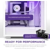 NZXT CM-H71FB-01 ATX Hızlı Çıkarılan Temperli Cam Yan Panel Mid Tower PC Oyun Kasası RGB Fans H7 Flow Beyaz
