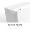 NZXT CM-H71FB-01 ATX Hızlı Çıkarılan Temperli Cam Yan Panel Mid Tower PC Oyun Kasası RGB Fans H7 Flow RGB 2024 Beyaz
