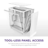 NZXT CM-H71FB-01 ATX Hızlı Çıkarılan Temperli Cam Yan Panel Mid Tower PC Oyun Kasası RGB Fans H7 Flow RGB 2024 Beyaz