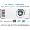 Optoma UHD38x Parlak, Gerçek 4K UHD Oyun Projektörü UHD38 (Lamp, Standard Throw)